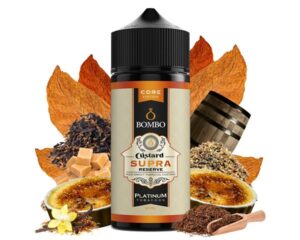 Bombo Custard Supra Reserve Platinum 120ml Core Long Fill